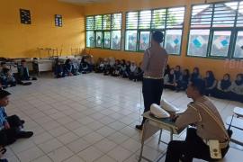 Satlantas Polres Bengkulu Selatan Gelar Sosialisasi Keselamatan Lalu Lintas di SMPN 12