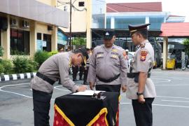 Serah Terima Jabatan, AKP Sujud Alif Yulam Lam Resmi Jabat Kasat Reskrim Polresta Bengkulu