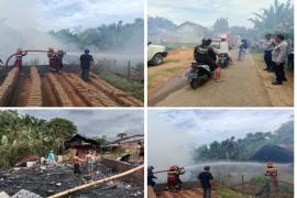 Kebakaran Rumah Semi Permanen di Perumahan Tanjung Gemilang, Korban Alami Luka Ringan