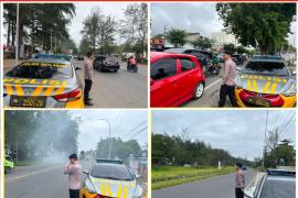 Polsek Ratu Agung Amankan Lalu Lintas Selama Libur Panjang