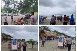 Polresta Bengkulu Amankan Arus Lalu Lintas di Pantai Panjang Selama Libur Panjang