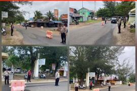 Polresta Bengkulu Amankan Arus Lalu Lintas di Pantai Zakat