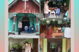 Jamin Kenyamanan Beribadah, Polsek Seginim Amankan Ibadah Minggu di Lima Gereja