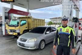 Sat Lantas Polres Bengkulu Selatan Laksanakan Pengawasan Pendistribusian BBM dan Pengaturan Lalu Lintas