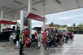 Sat Lantas Polres Bengkulu Selatan Awasi Pendistribusian dan Pengisian BBM serta Pengaturan Lalu Lintas