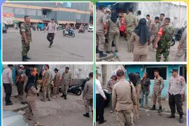 Polsek Ratu Samban Lakukan Pengamanan Pasca Penertiban Pedagang Kaki Lima di Depan Mega Mall dan PTM