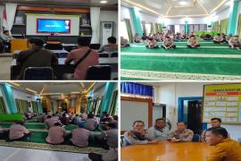 Personel Polresta Bengkulu Ikuti Binrohtal Daring dari Mabes Polri