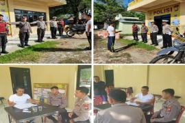 Polresta Bengkulu Lakukan Pengecekan Personil Pospam Pantai Panjang dan Pantai Zakat