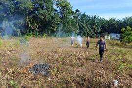 Polsek Pondok Kelapa Gelar Gotong Royong Buka Lahan untuk Program Ketahanan Pangan