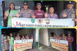 Polsek Teluk Segara Gelar Operasi Saber Pungli di Kawasan Alfamart