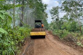 TMMD ke-126 Kodim 0423/BU Jadi Harapan Petani Batu Raja R, Akses Hasil Panen Kini Semakin Mudah