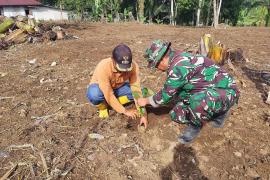 Wujudkan Lingkungan Lestari, Satgas TMMD Tanam Pohon Bersama Masyarakat